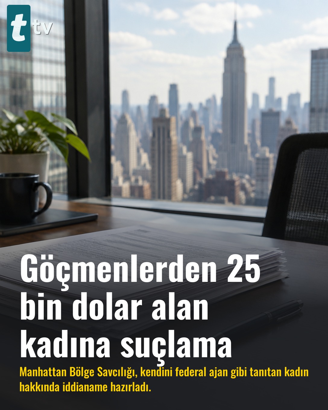 Göçmenlerden 25 bin dolar alan kadına suçlama