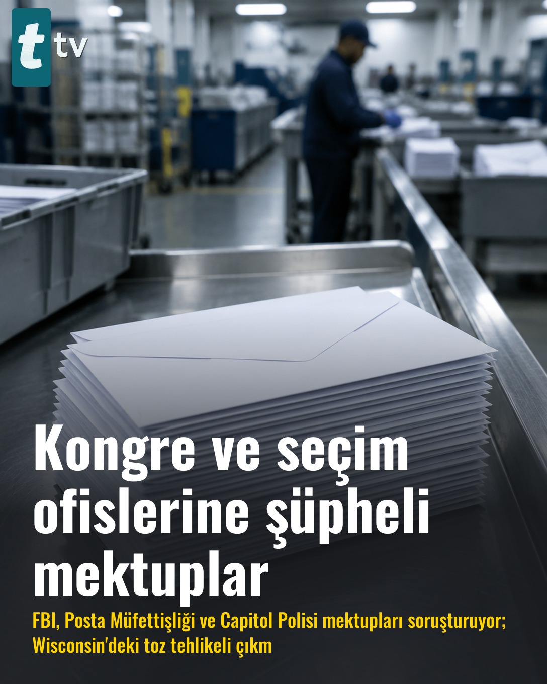 Kongre ve seçim ofislerine şüpheli mektuplar