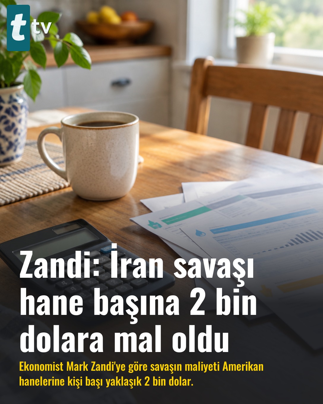 Zandi: İran savaşı hane başına 2 bin dolara mal oldu