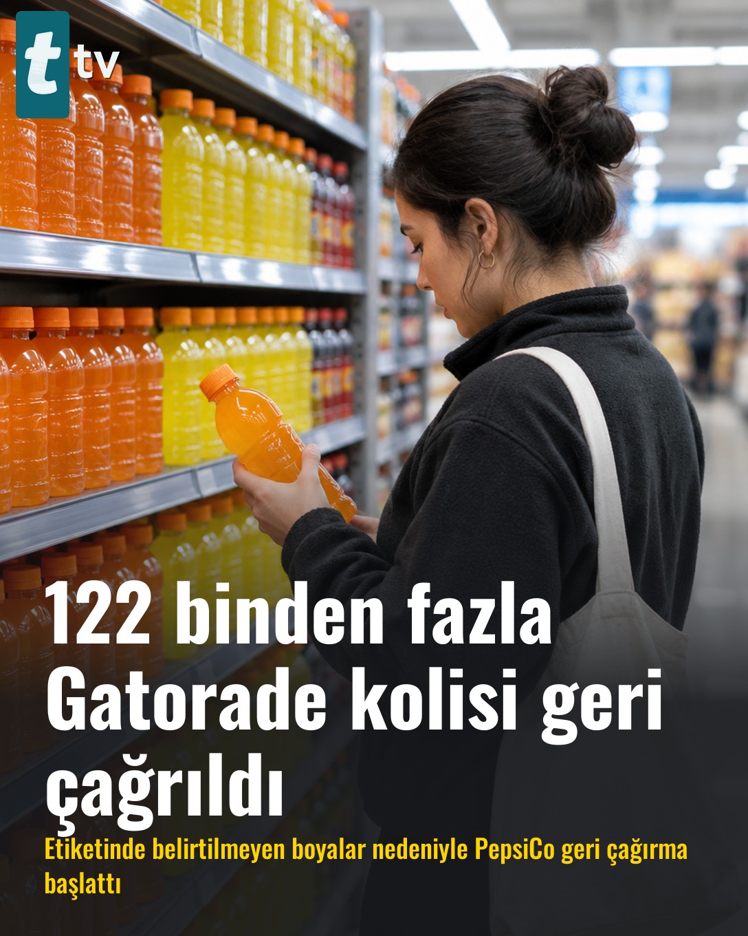 122 binden fazla Gatorade kolisi geri çağrıldı