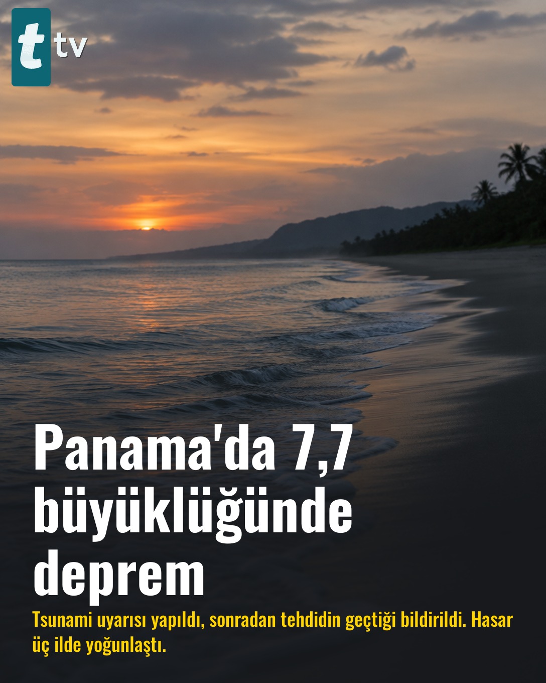 Panama'da 7,7 büyüklüğünde deprem