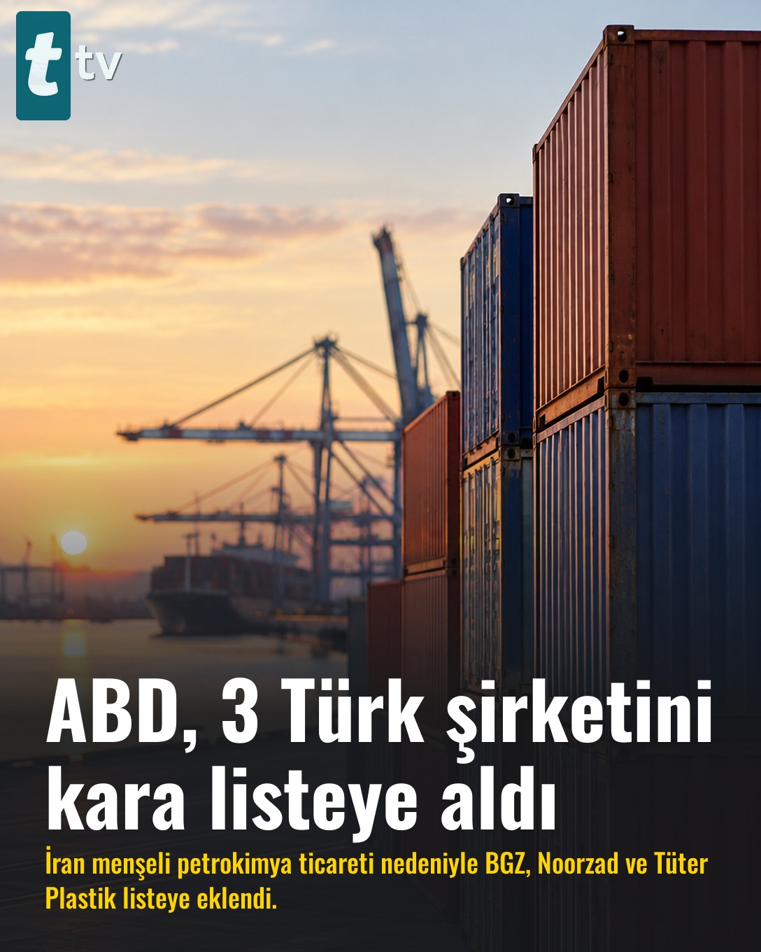 ABD, 3 Türk şirketini kara listeye aldı