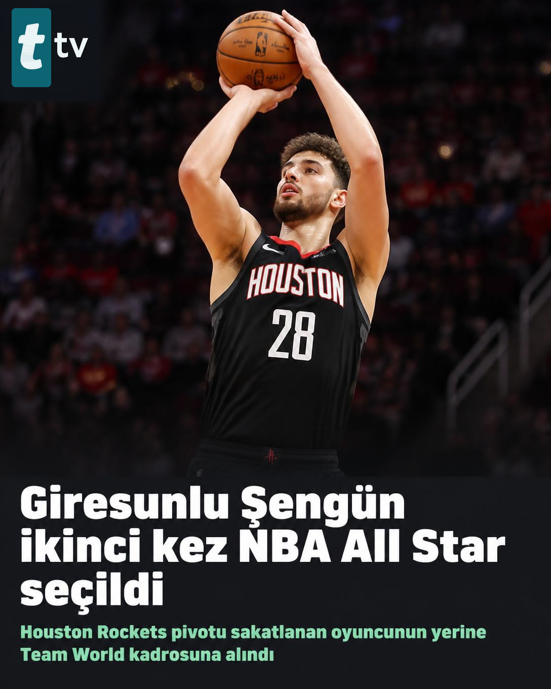 Giresunlu Şengün ikinci kez NBA All Star seçildi