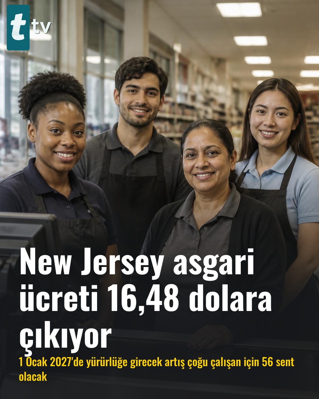 New Jersey asgari ücreti 16,48 dolara çıkıyor