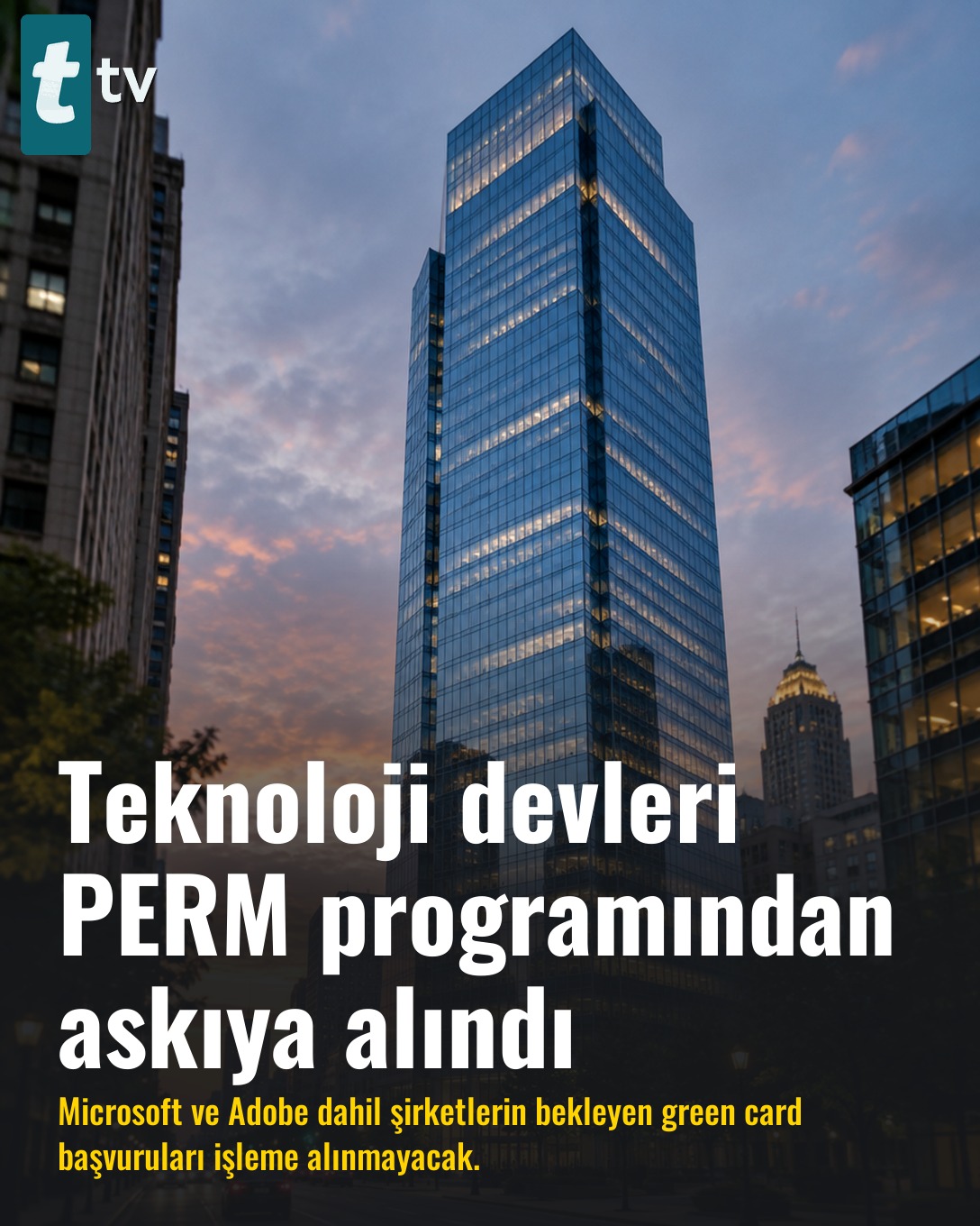 Teknoloji devleri PERM programından askıya alındı