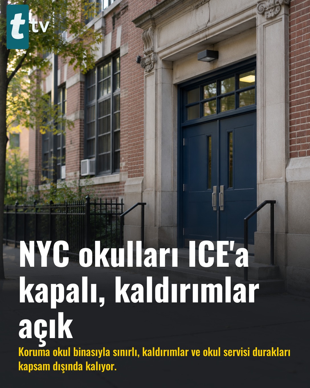 NYC okulları ICE'a kapalı, kaldırımlar açık