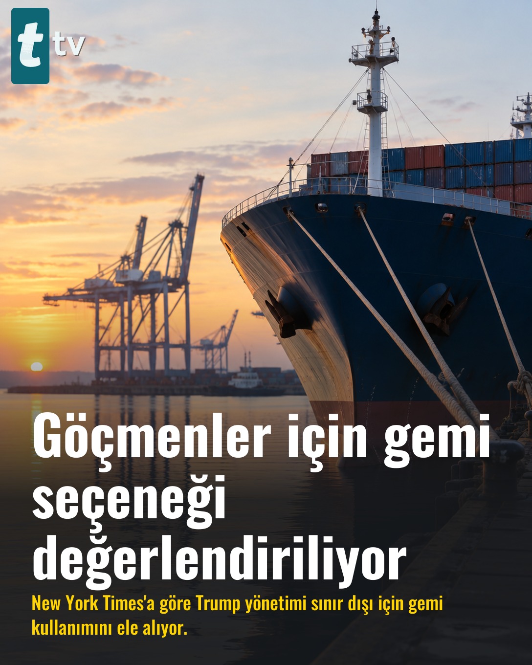 Göçmenler için gemi seçeneği değerlendiriliyor