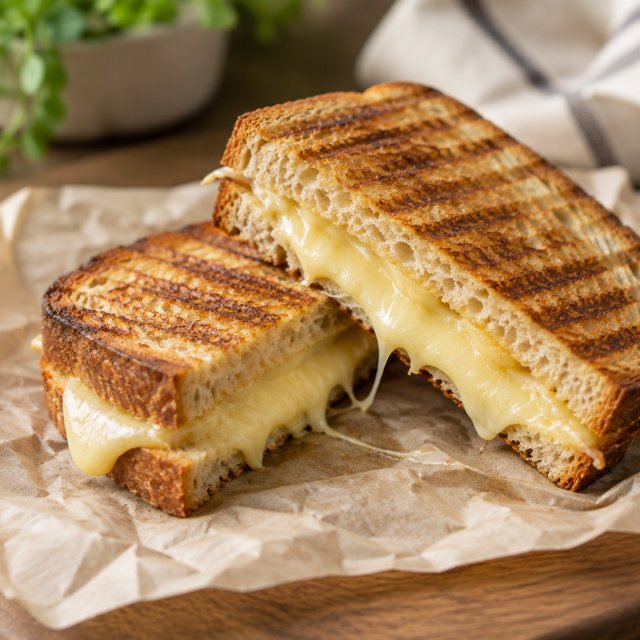 Hızlıca bir kaşarlı tost